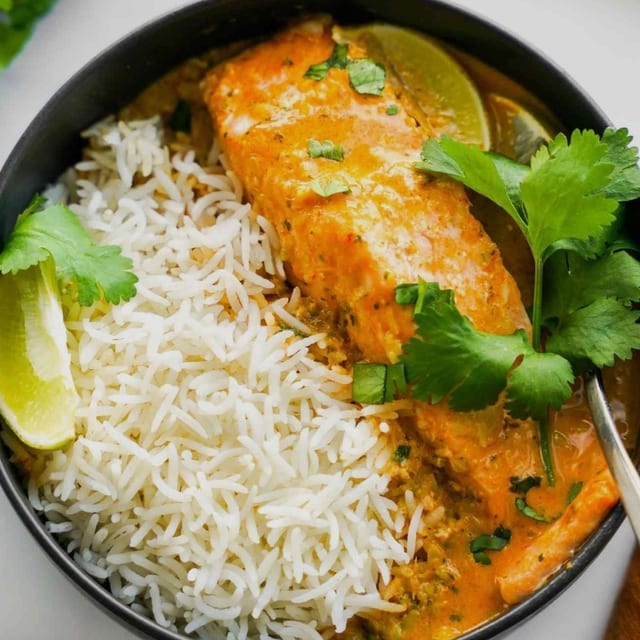Salmon Fish Curry (Khoresht).