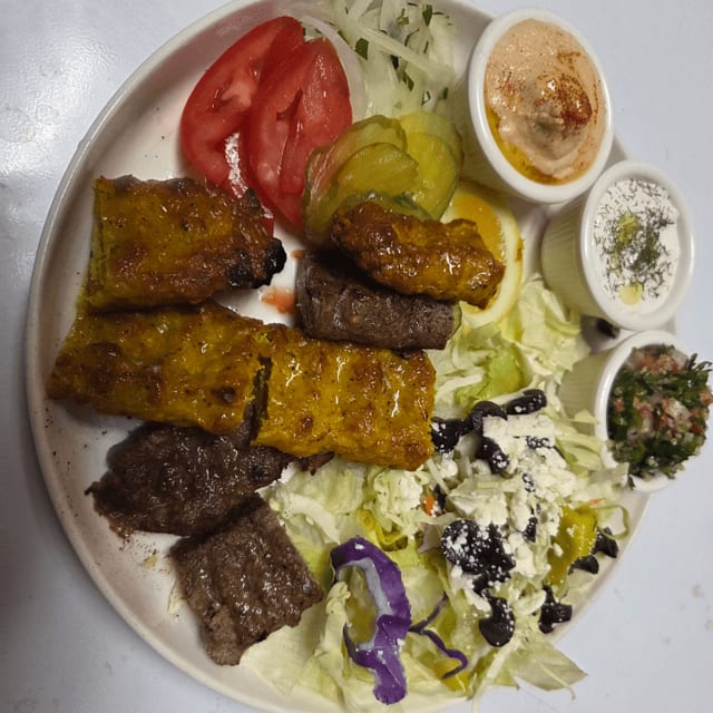KC Kebab Plate.