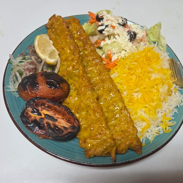 Chicken Koubideh Kebab.