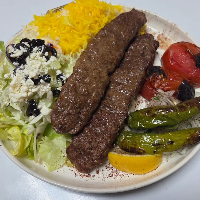Lamb Koubideh Kebab.