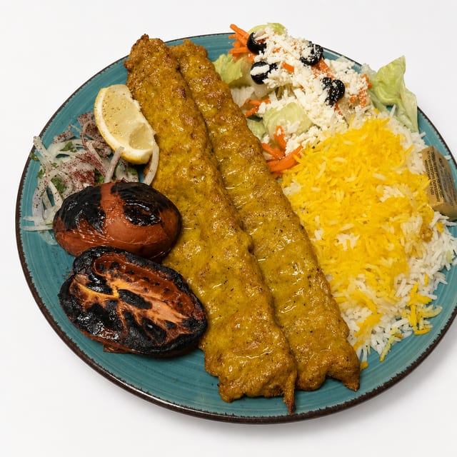 Chicken Koubideh Kebab.