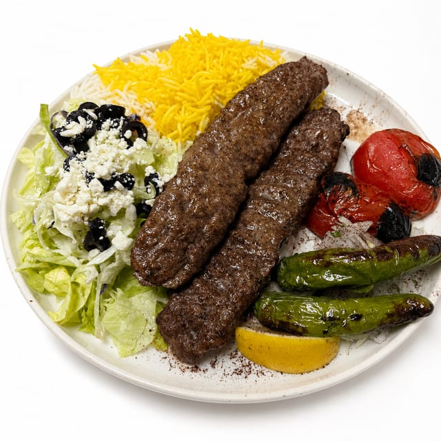 Lamb Koubideh Kebab.