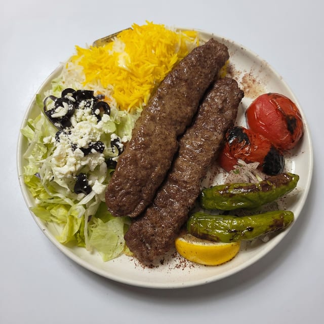 Beef Koubideh Kebab.