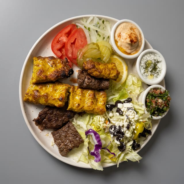 KC Kebab Plate.